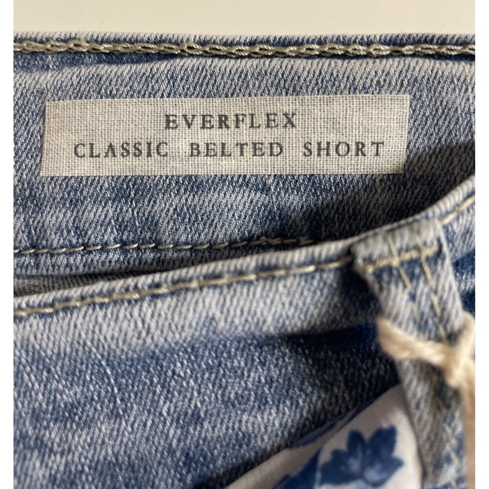 Angels Forever Young Everflex Classic Belted Denim Jean Shorts Womens Size 24W - Picture 8 of 13
